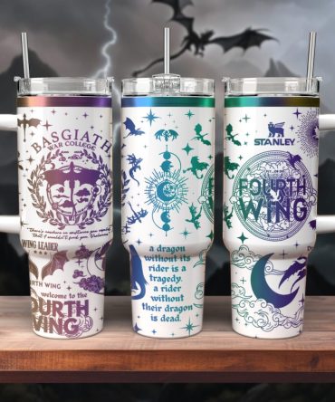 Basgiath War College Fourth Wing Custom Stanley Quencher 40Oz Stainless Steel Tumbler With Handle