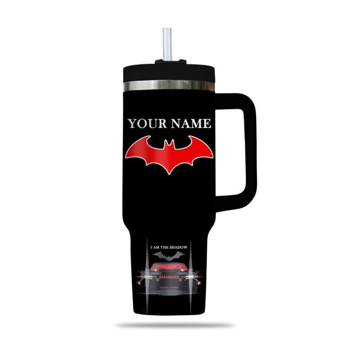 Batman Movies Custom Stanley Quencher 40Oz Stainless Steel Tumbler - Image 3