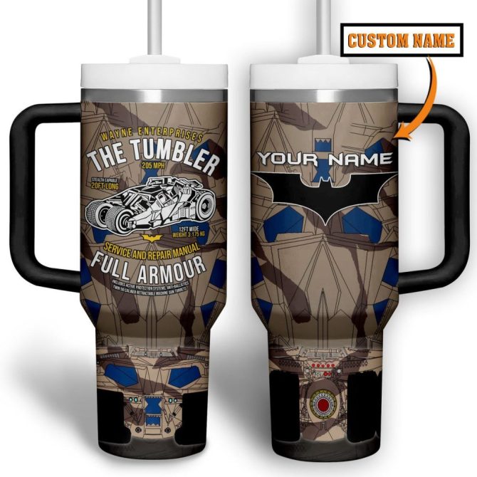 Batman Movies Custom Stanley Quencher 40Oz Stainless Steel Tumbler