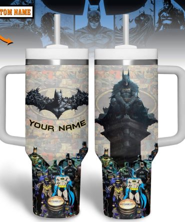 Batman Movies Custom Stanley Quencher 40Oz Stainless Steel Tumbler