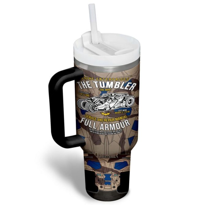 Batman Movies Custom Stanley Quencher 40Oz Stainless Steel Tumbler - Image 3