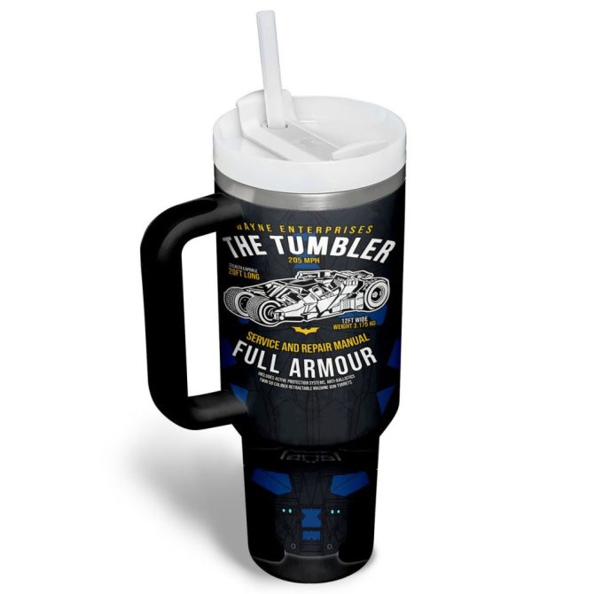 Batman Movies Custom Stanley Quencher 40Oz Stainless Steel Tumbler - Image 7