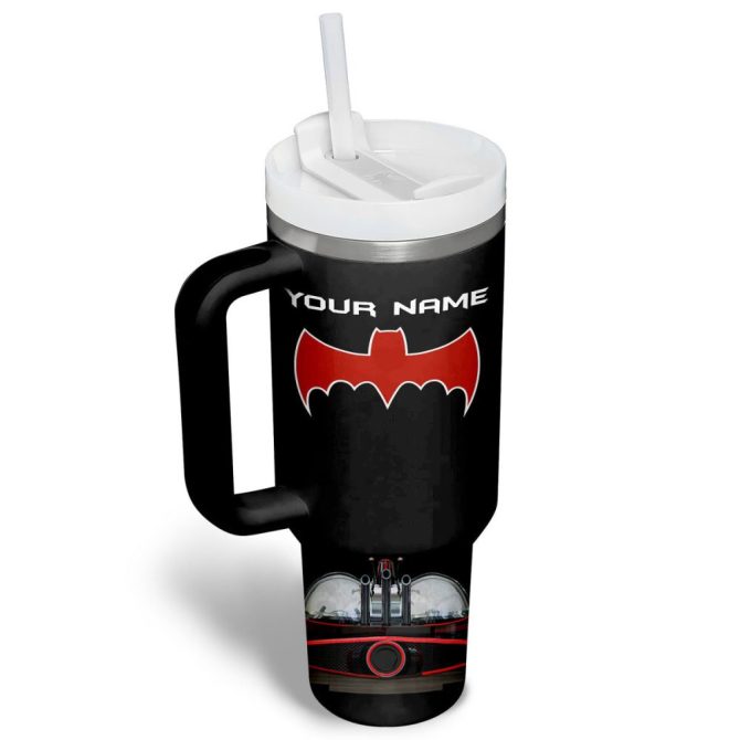 Batman Movies Custom Stanley Quencher 40Oz Stainless Steel Tumbler - Image 2