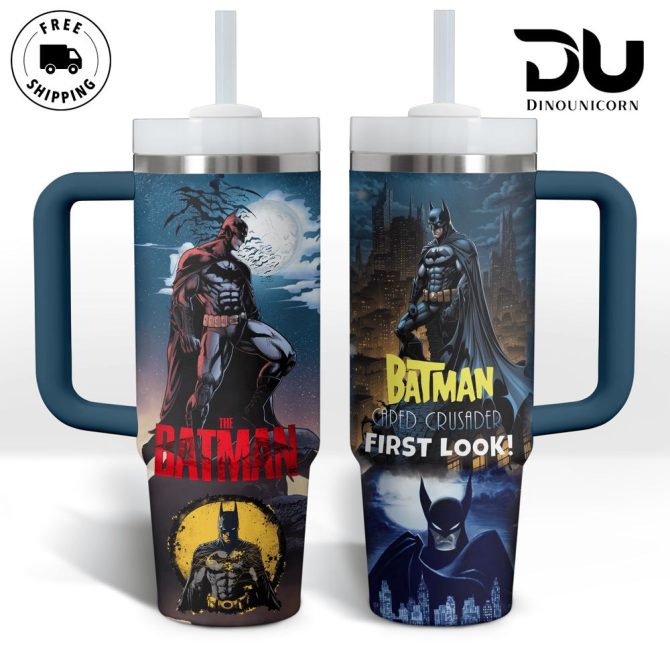 Batman Movies Custom Stanley Quencher 40Oz Stainless Steel Tumbler With Handle - Image 4
