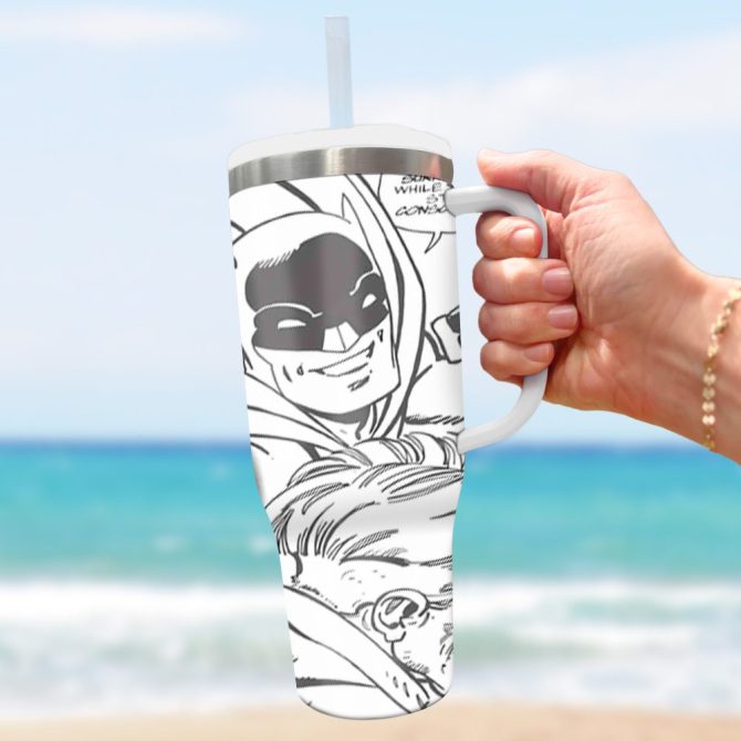 Batman Movies Custom Stanley Quencher 40Oz Stainless Steel Tumbler With Handle - Image 4