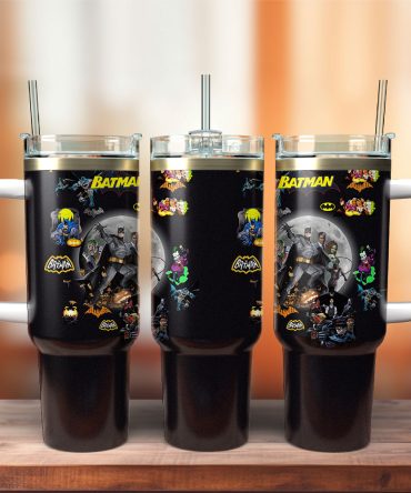 Batman Movies Custom Stanley Quencher 40Oz Stainless Steel Tumbler With Handle