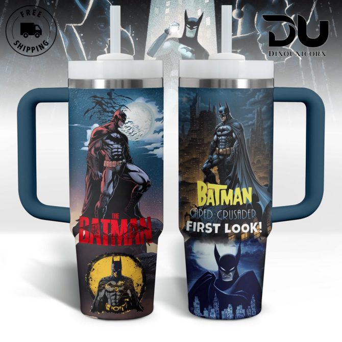 Batman Movies Custom Stanley Quencher 40Oz Stainless Steel Tumbler With Handle