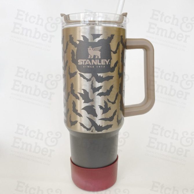 Bats Custom Stanley Quencher 40Oz Stainless Steel Tumbler
