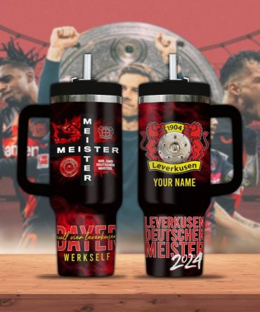 Bayer 04 Leverkusen Bundesliga Custom Stanley Quencher 40Oz Stainless Steel Tumbler