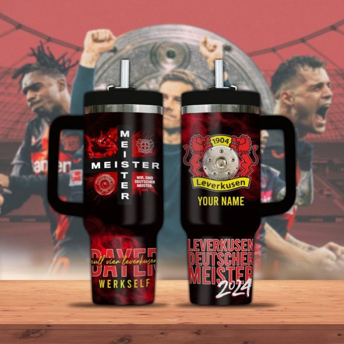 Bayer 04 Leverkusen Bundesliga Custom Stanley Quencher 40Oz Stainless Steel Tumbler