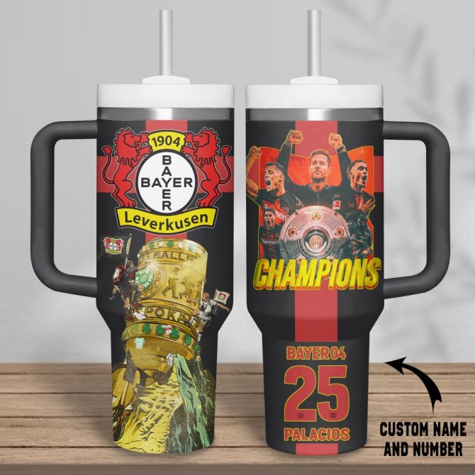 Bayer 04 Leverkusen Bundesliga Custom Stanley Quencher 40Oz Stainless Steel Tumbler - Image 3