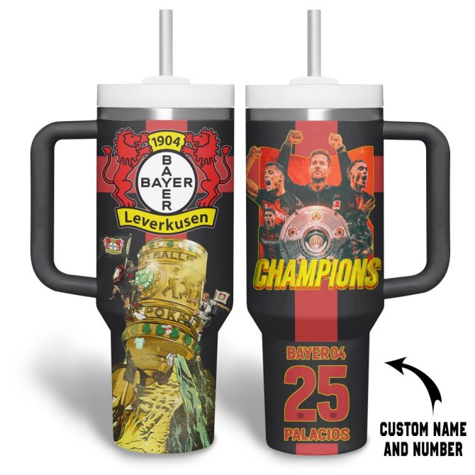 Bayer 04 Leverkusen Bundesliga Custom Stanley Quencher 40Oz Stainless Steel Tumbler - Image 2