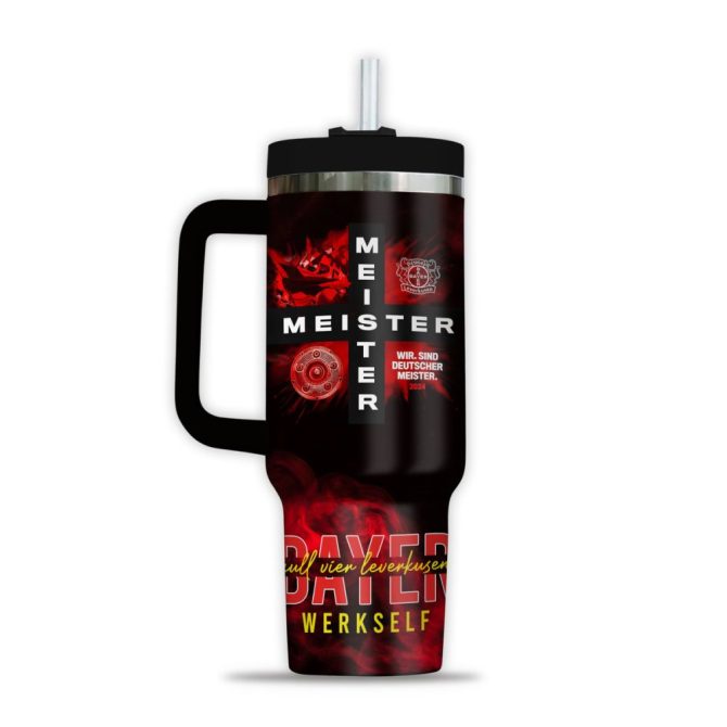 Bayer 04 Leverkusen Bundesliga Custom Stanley Quencher 40Oz Stainless Steel Tumbler - Image 2