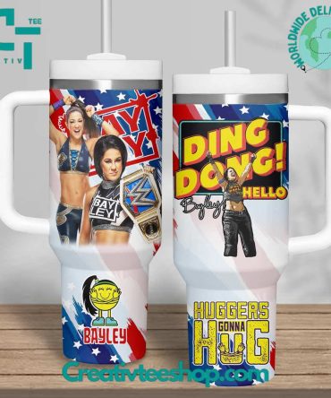 Bayley Huggers Gonna Sport Custom Stanley Quencher 40Oz Stainless Steel Tumbler With Handle