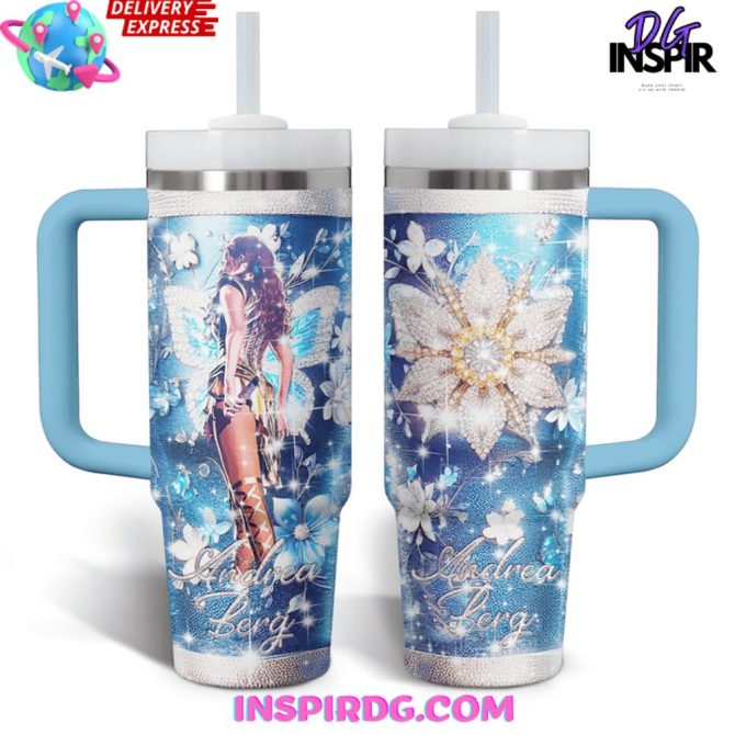 Andrea Berg Music Custom Stanley Quencher 40Oz Stainless Steel Tumbler