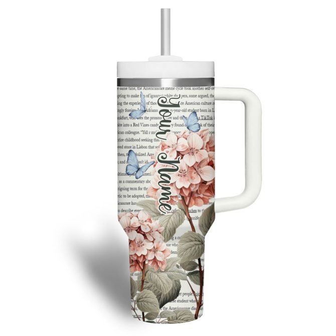 Be Kind To Your Mind Custom Stanley Quencher 40Oz Stainless Steel Tumbler With Handle - Image 4