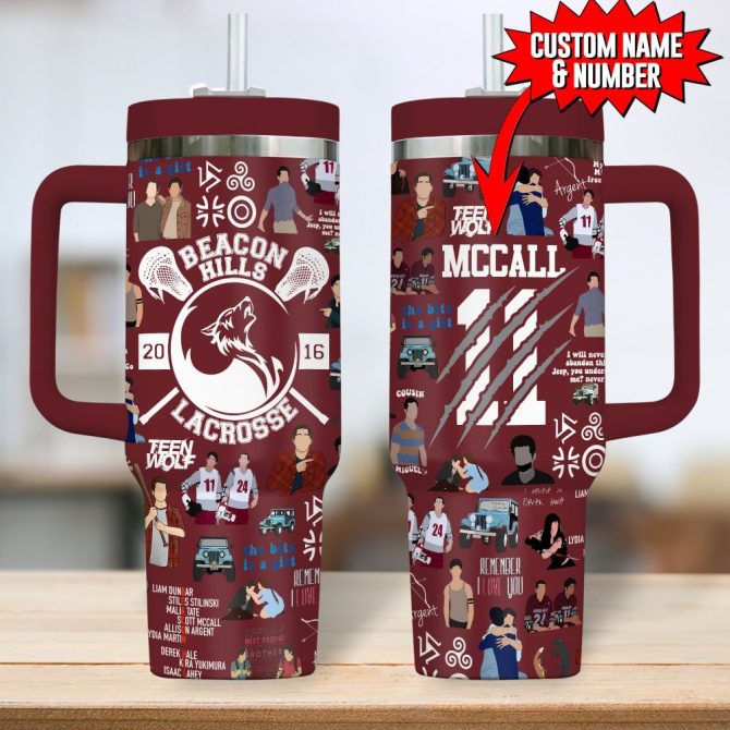 Beacon Hills Lacrosse Movies Custom Stanley Quencher 40Oz Stainless Steel Tumbler