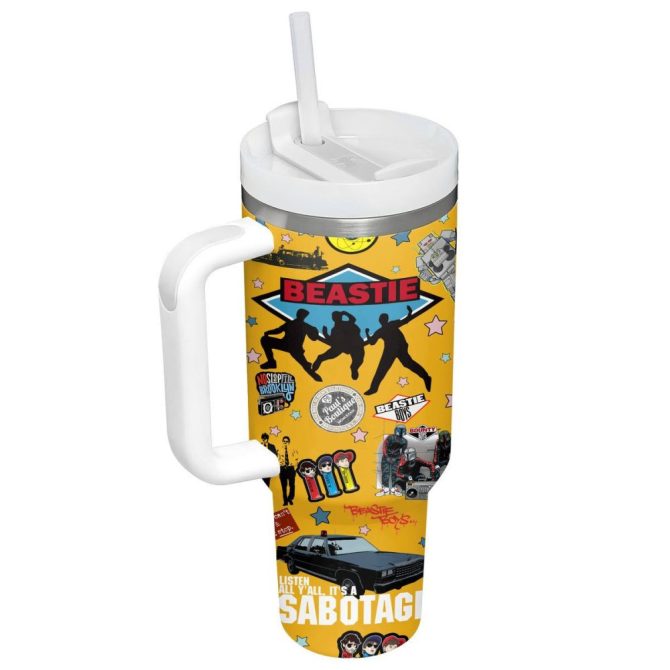 Beastie Boys Music Custom Stanley Quencher 40Oz Stainless Steel Tumbler - Image 2