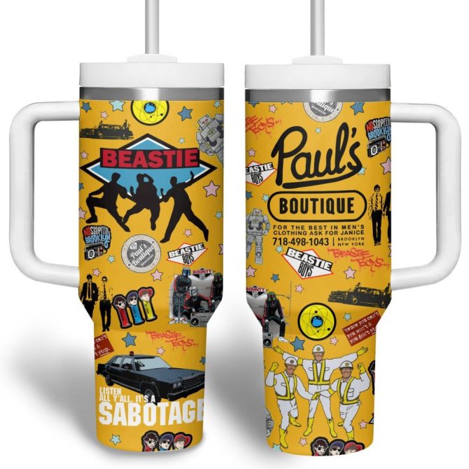 Beastie Boys Music Custom Stanley Quencher 40Oz Stainless Steel Tumbler