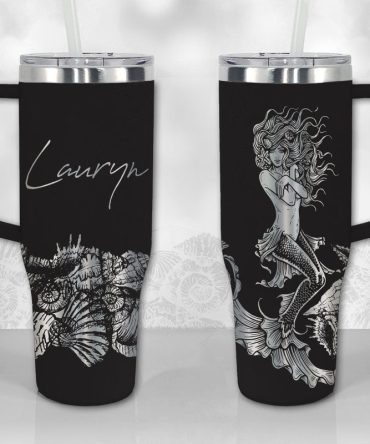 Beautiful Mermaid Custom Stanley Quencher 40Oz Stainless Steel Tumbler