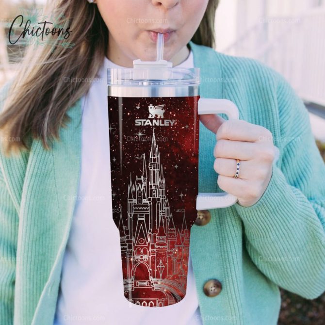 Beauty And The Beast Movies Custom Stanley Quencher 40Oz Stainless Steel Tumbler - Image 6