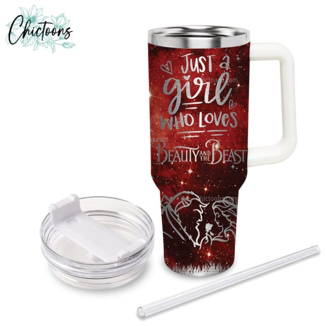 Beauty And The Beast Movies Custom Stanley Quencher 40Oz Stainless Steel Tumbler - Image 2