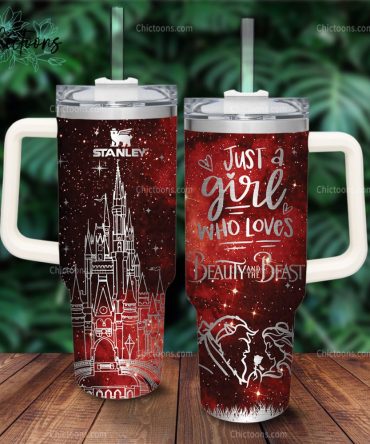 Beauty And The Beast Movies Custom Stanley Quencher 40Oz Stainless Steel Tumbler