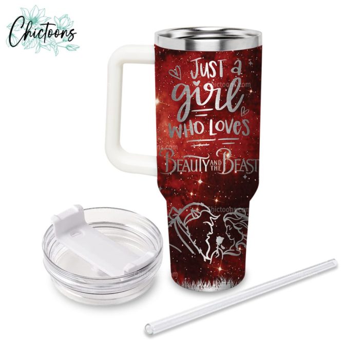 Beauty And The Beast Movies Custom Stanley Quencher 40Oz Stainless Steel Tumbler - Image 3