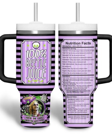 Beetlejuice Movies Custom Stanley Quencher 40Oz Stainless Steel Tumbler