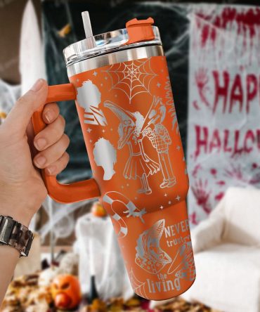 Beetlejuice Movies Custom Stanley Quencher 40Oz Stainless Steel Tumbler With Handle
