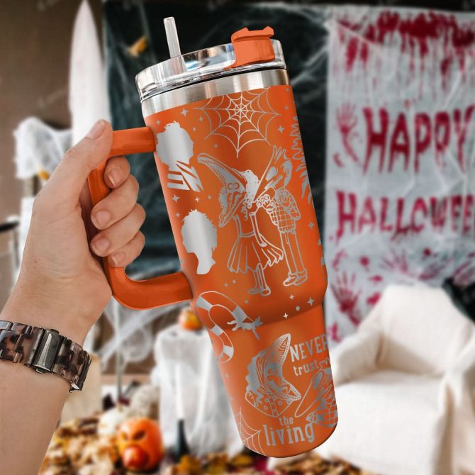 Beetlejuice Movies Custom Stanley Quencher 40Oz Stainless Steel Tumbler With Handle