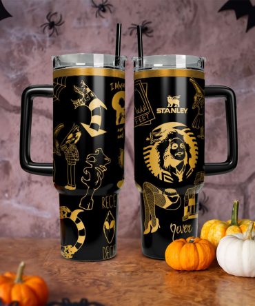 Beetlejuice Movies Custom Stanley Quencher 40Oz Stainless Steel Tumbler With Handle