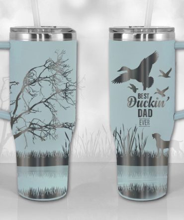 Best Duckin #8217; Dad Custom Stanley Quencher 40Oz Stainless Steel Tumbler