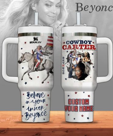 Beyoncé Music Custom Stanley Quencher 40Oz Stainless Steel Tumbler With Handle