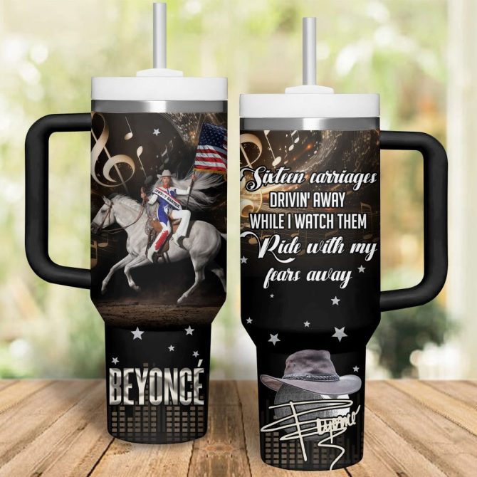 Beyonce Music Custom Stanley Quencher 40Oz Stainless Steel Tumbler - Image 2