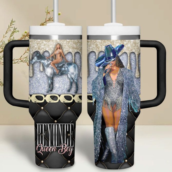 Beyonce Music Custom Stanley Quencher 40Oz Stainless Steel Tumbler - Image 2