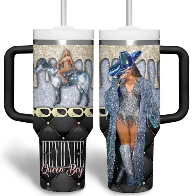 Beyonce Music Custom Stanley Quencher 40Oz Stainless Steel Tumbler