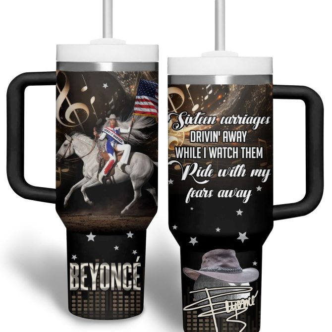Beyonce Music Custom Stanley Quencher 40Oz Stainless Steel Tumbler - Image 3
