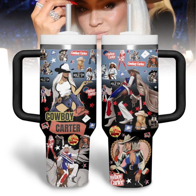 Beyonce Music Custom Stanley Quencher 40Oz Stainless Steel Tumbler