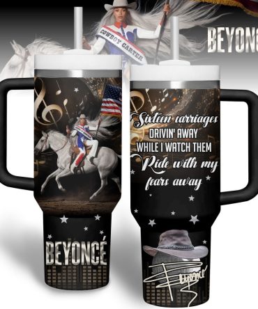 Beyonce Music Custom Stanley Quencher 40Oz Stainless Steel Tumbler