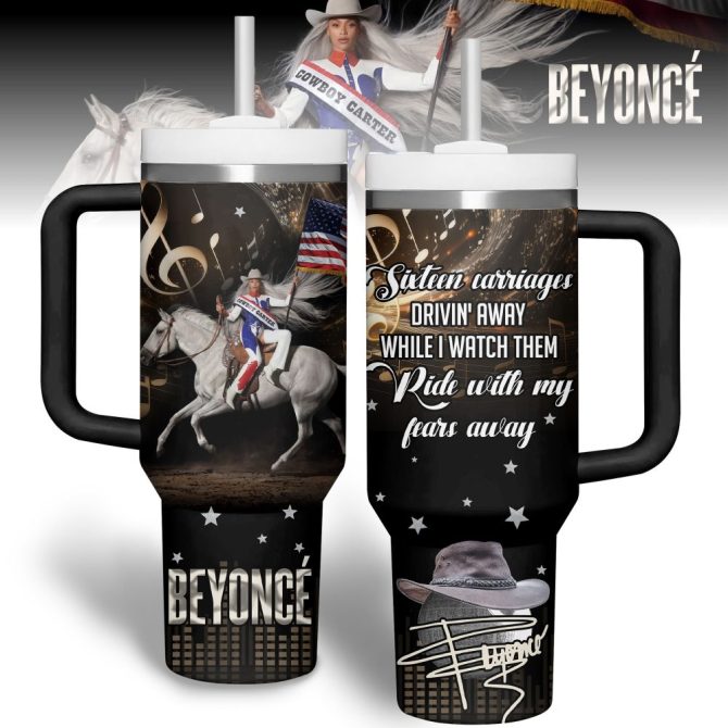 Beyonce Music Custom Stanley Quencher 40Oz Stainless Steel Tumbler