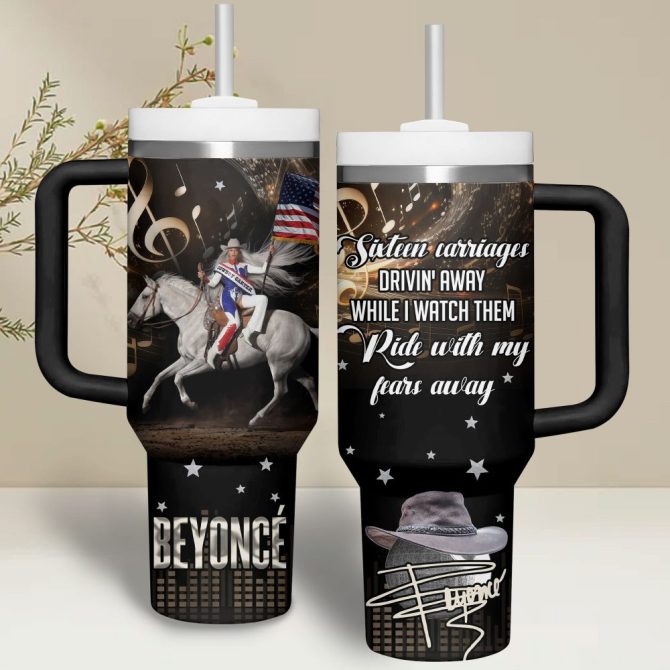 Beyonce Music Custom Stanley Quencher 40Oz Stainless Steel Tumbler - Image 4
