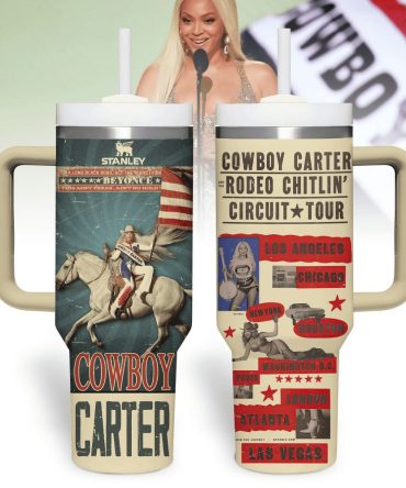 Beyonce Music Custom Stanley Quencher 40Oz Stainless Steel Tumbler With Handle