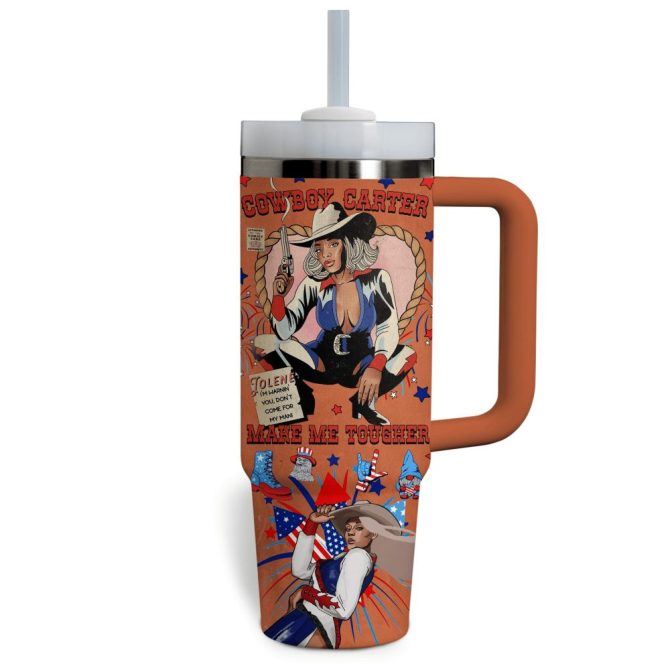 Beyonce Music Custom Stanley Quencher 40Oz Stainless Steel Tumbler With Handle - Image 3