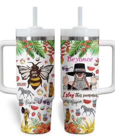Beyonce Music Custom Stanley Quencher 40Oz Stainless Steel Tumbler With Handle