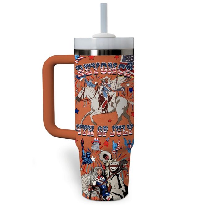 Beyonce Music Custom Stanley Quencher 40Oz Stainless Steel Tumbler With Handle - Image 2