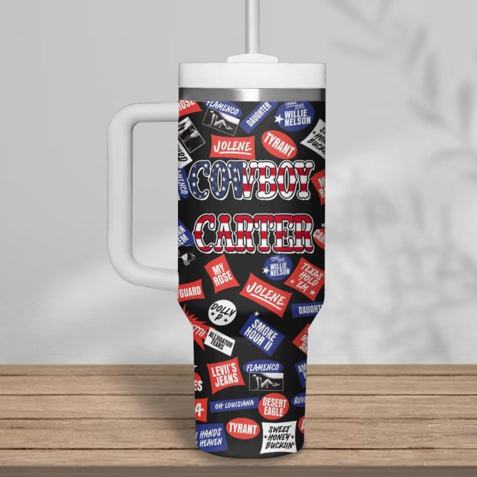 Beyonce Music Custom Stanley Quencher 40Oz Stainless Steel Tumbler With Handle - Image 3