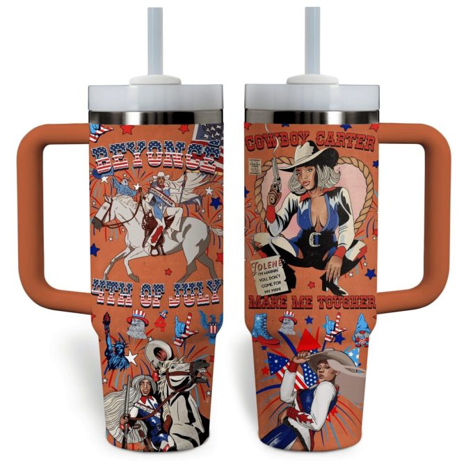 Beyonce Music Custom Stanley Quencher 40Oz Stainless Steel Tumbler With Handle