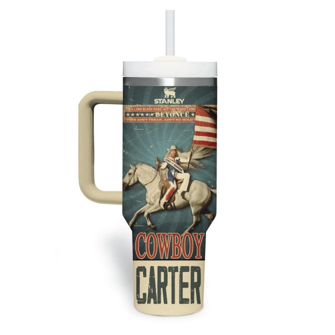 Beyonce Music Custom Stanley Quencher 40Oz Stainless Steel Tumbler With Handle - Image 2