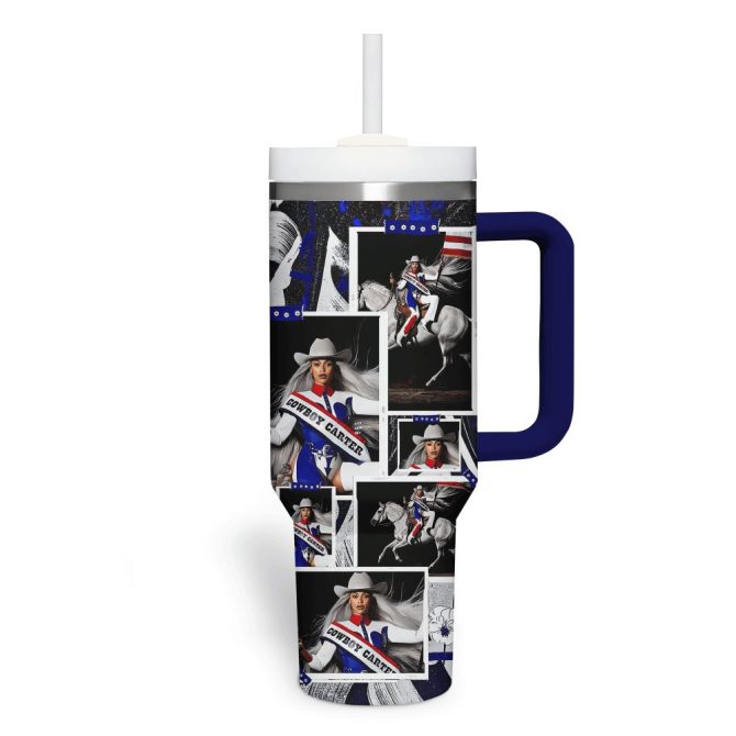 Beyonce Music Custom Stanley Quencher 40Oz Stainless Steel Tumbler With Handle - Image 3